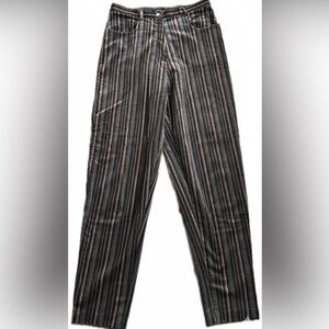 Vintage Jeffrey Halper Velvet Striped Pants (women’s size L)